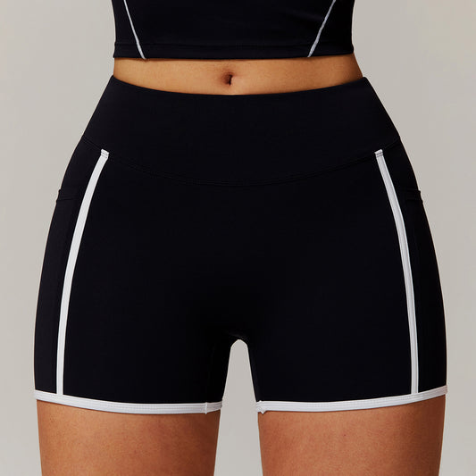 Nude Feel Yoga Shorts High Waist Sports And Fitness Shorts